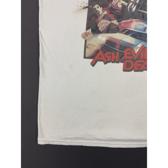 Vintage Y2K Ash Vs Evil Dead Horror TV Series Ringer Shirt Womens Medium Promo - Picture 5 of 15